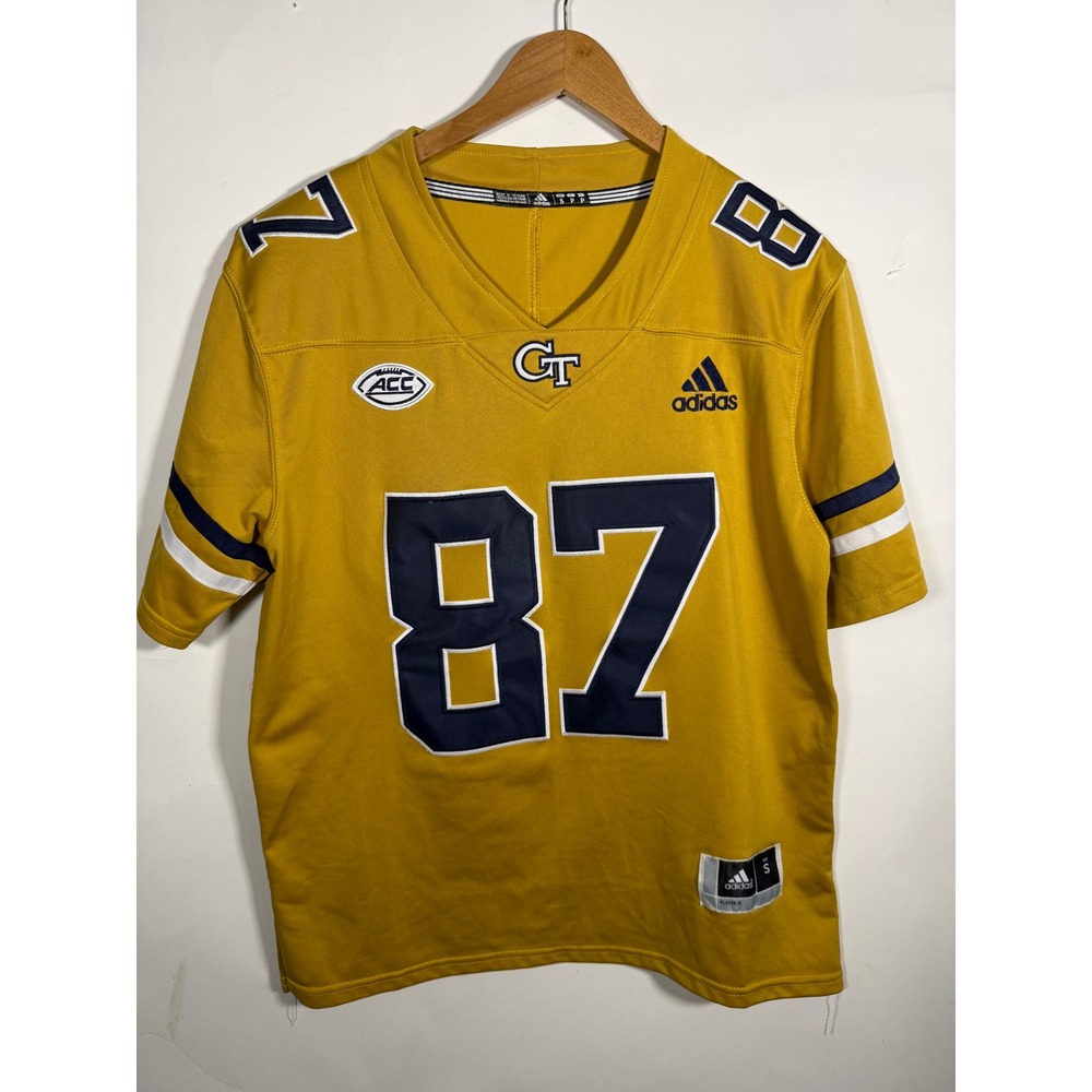Adidas Georgia Tech Yellow Jackets Harrison Butker 87 Football Jersey Mens Small